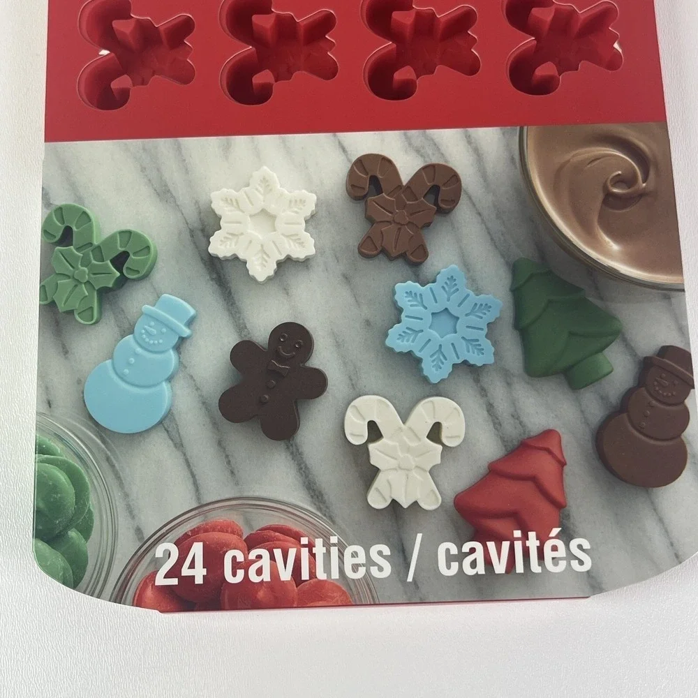 Candy Canes Silicone Treat Mold 24 Cavities Celebrate It Christmas Bakeware